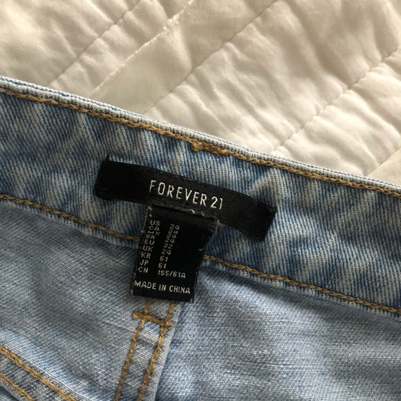 F21 Distressed Blue Jeans - Picture 8 of 12